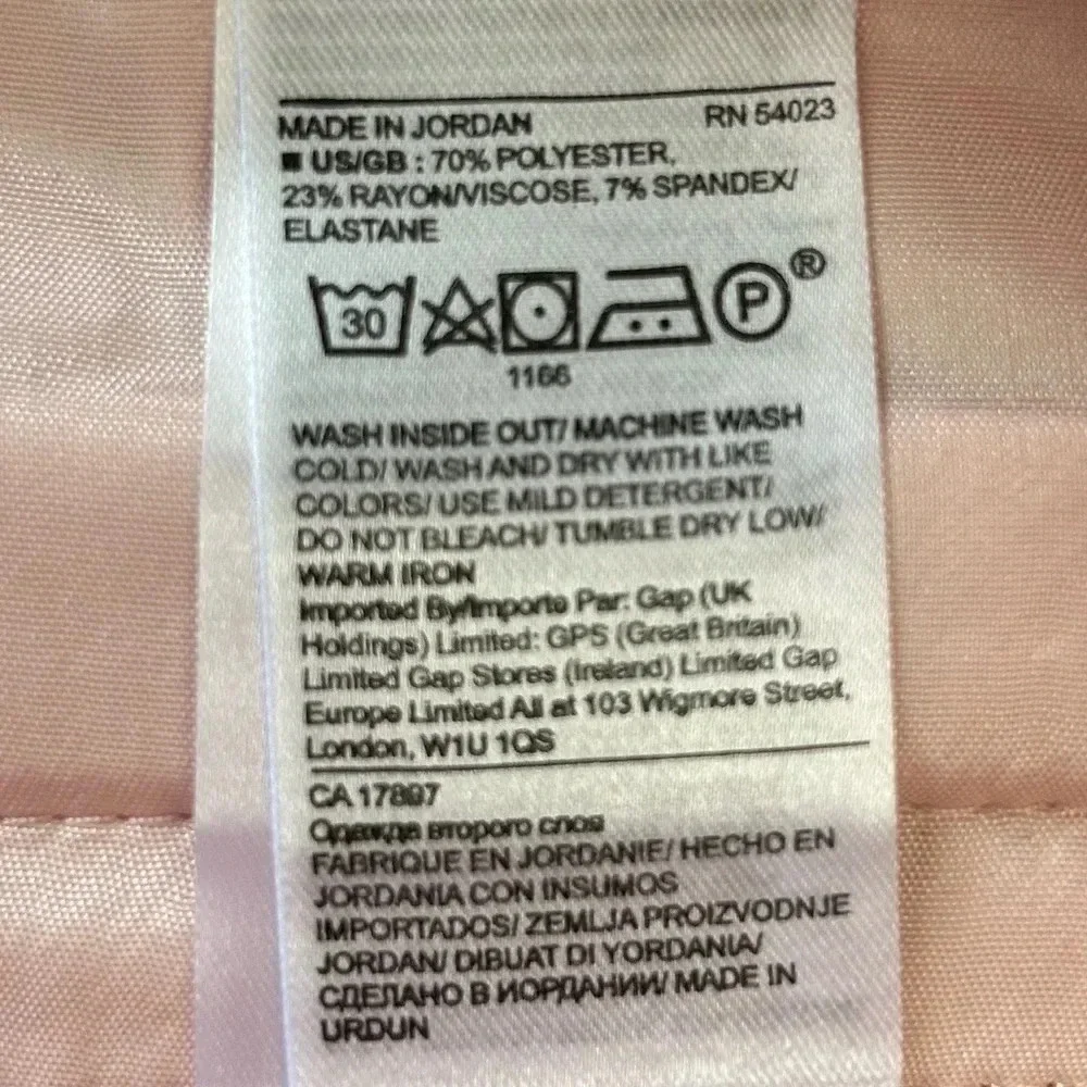 Banana Republic Tailored Shorts  Stretch Crepe Blush Pink Size 0 NWT - Picture 12 of 16